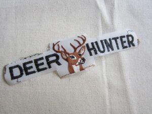 DEER HUNTER ハンター ロゴ 鹿 しか 狩り ワッペン/ビンテージ パッチ USA 古着 アメカジ カスタム キャップ ワークシャツ スポーツ ② 416