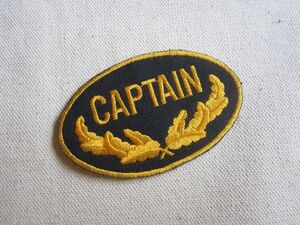 【中古】ミリタリー CAPTAIN キャプテン 紋章 ワッペン/パッチ カスタム 国家 米国 古着 サバゲー 422