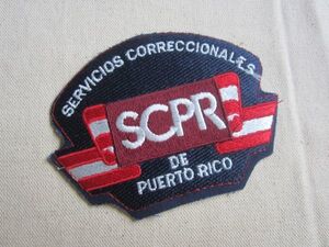 SCPR DE PUERTO RICO プエルトリコ ワッペン/パッチ 会社 USA 古着 アメリカ アメカジ カスタム キャップ ワークシャツ 418