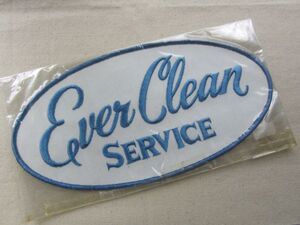 【大きめ】Ever Clean SERVICE クリーニング ワッペン/ビンテージ パッチ 企業 USA 古着 アメリカ アメカジ B01