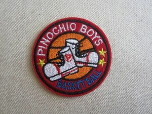 PINOCHIO BOYS BASKET BALL ピノキオ ボーイズ シューズ 靴 ワッペン/パッチ USA 古着 アメリカ アメカジ スポーツ 423