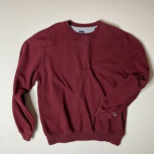 ■Over Size【美品/古着】XLTサイズ Burgundy【チャンピオン/champion ■ 〜2000s前半/希少な丸胴スウェットシャツ