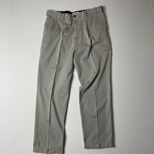 34インチ/ベージュ【Dockers/ドッカーズ】 ワイドチノパンツ ツータック■VINTAGE 90s〜00s■ VINTAGE WORK PANTS 04