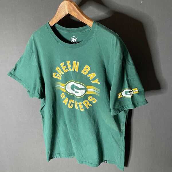 送料無料 ■Green Bay Packers(略称: GB） Over Size【XXL】NFLチームプリントTシャツ 【2000年代後期】