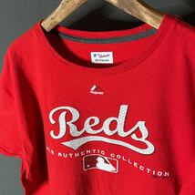 送料無料 ■Majestic MLB■Cincinnati Reds■ビッグサイズ2XL プリントTシャツ チーム半袖Tシャツ Over Size_画像2
