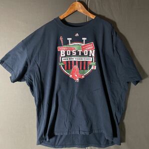 送料無料 ■Majestic/MLB■Boston RED SOX■ビッグサイズ2XL プリントTシャツ チーム半袖Tシャツ Over SizeTの画像1