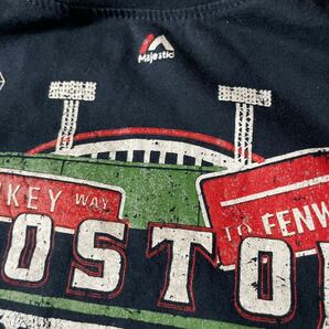 送料無料 ■Majestic/MLB■Boston RED SOX■ビッグサイズ2XL プリントTシャツ チーム半袖Tシャツ Over SizeTの画像9