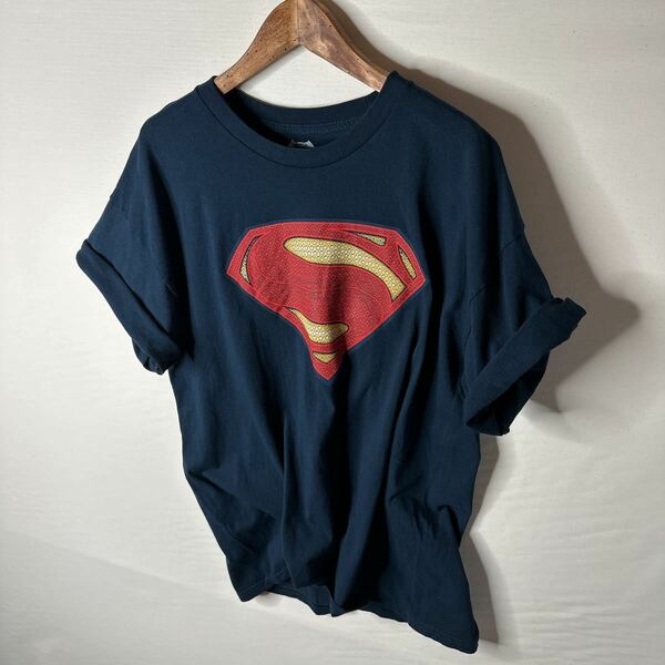 送料無料■スーパーマン Over Sizeビッグサイズ■(DCコミックス/ アメコミ)大判プリントTシャツ　ビンテージプリント　231