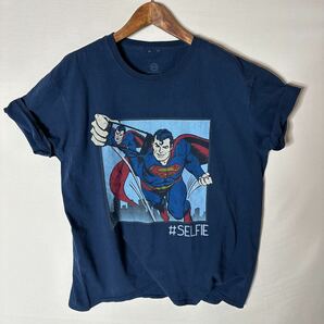 送料無料 ■スーパーマン Over Sizeビッグサイズ■(DCコミックス/ アメコミ)大判プリントTシャツ　ビンテージプリントTシャツ