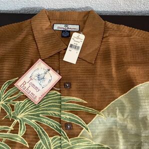 新品TOMMY BAHAMA トミーバハマ シルクアロハシャツ 30898 USAサイズS ca