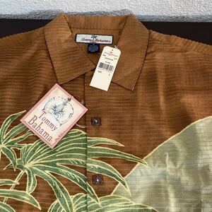 新品TOMMY BAHAMA トミーバハマ シルクアロハシャツ 30898 USAサイズS ca