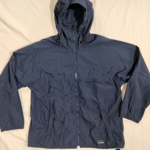 LLBean LLビーン LLbean ナイロン フルジップ　 パーカ　パーカー　navy nylon parka アノラック　80 80's アメリカ製　3角タグ　レトロ　