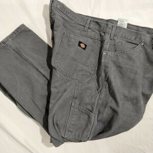 ディッキーズ　dickies ペインターパンツ グレー　ダックリラックスフィット ワークパンツ　44x30 work painter pant ビッグサイズ　肉厚