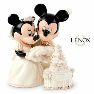 レノックス★ミニー&ミッキー ウエディングの陶器フィギュア LENOX Disney Minnie's Dream／ミッキーマウス ミニーマウス ディズニー結婚式