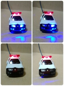  dummy scanner Fairlady Z Z32 Metropolitan Police Department Nissan patrol car Choro Q LED 12V 4 light blinking crime prevention Kanto maneuver . anti-theft old car 