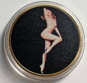 マリリン・モンロー コレクションコイン 記念メダル 金貨 金メダル 黒 カラー版 24金P 1oz 1オンス ハリウッド アメリカ