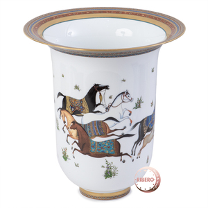 HERMES Hermes Cheval d'Orient vase, very large modelshu Wald Lien Berry Large основа 009858P ваза 