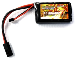 オプションNo.1・BIG POWERビッグパワー LIPO 1100mAh 7.4V PEQインタイプ・GB0028M