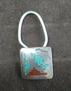  Indian jewelry navajo key ring turquoise earth 