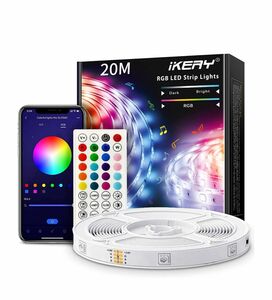 IKERY LEDテープライト 20M APP&リモコン制御 音声同期両面テープ