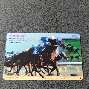 競馬 天皇賞(秋)テレホンカード 第106回優勝馬 レッツゴーターキン