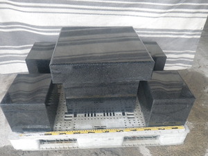  shipping un- possible * delivery pickup limitation * black .. stone garden table set low type * high class total burnishing *