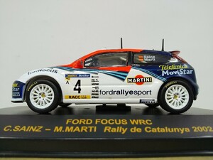 ■ RALLY CAR COLLECTION 1/43 FORD FOCUS WRC C.SAINZ - M.MARTI Rally de Catalunya 2002 フォードフォーカス ラリーモデルミニカー