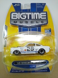 ■ Jada Toysジャダトイズ『BIGTIME MUSCLE 1/64 ’65 SHELBY GT-350 白×ブルー シェルビー ミニカー』