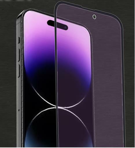 iphone14 Promax AG ガラス フィルム ブルーライトカット マット アンチグレア 艶消し 全面保護 全面吸着 反射防止 指紋防止