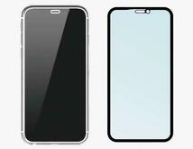 iphone11 Pro iphone XS iphoneX ブルーライトカット 保護 ガラス フルカバー 10D 全面保護 全面吸着_画像2