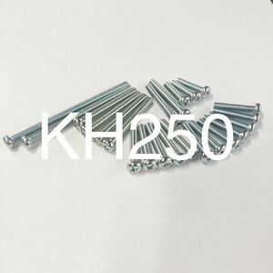 新品　KH250 250SS 350SS 400ss エンジンカバーボルト ユニクロメッキ 1台分 日本製 全ネジタイプ　高品質日本製