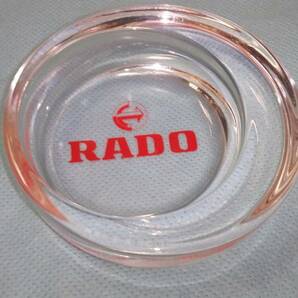 ビンテージ：ガラス製 灰皿 RADO ラドー アッシュトレイ アンティーク 小物入 未使用 NAYA/オクパナの画像1