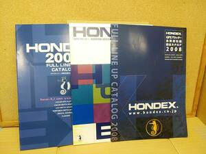  ho n Dex HONDEX Fish finder 2006*2007*2008 year catalog total 3 part Honda electron 484g
