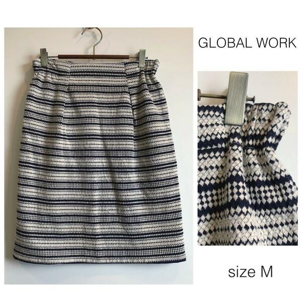 GLOBAL WORK ニットミニスカート 春秋