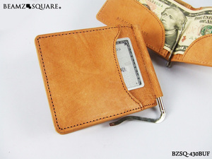 [ free shipping ]430* water cow leather Buffalo leather money clip * high class cow leather . tongs * wild & Smart . decision .. all leather purse * brand 