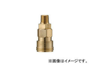 長堀工業/NAGAHORI クイックカップリング AL40型 真鍮製 メネジ取付用 CAL48SM2(3643662) JAN：4560291322862