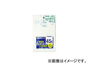 日本サニパック/SANIPAK 容量表記入り白半透明ゴミ袋45L HT46(3564339) JAN：4902393207461