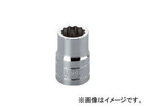 京都機械工具/KTC 12.7sq.ソケット(十二角) 9mm B409W(3074641) JAN：4989433134536