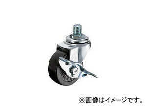 ハンマーキャスター/HAMMER-CASTER A型ねじ式 自在SP付 ゴム車 40mm M12×P1.25 415A30R40BAR01(2425521) JAN：4956237042992