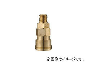 長堀工業/NAGAHORI クイックカップリング AL20型 真鍮製 メネジ取付用 CAL22SM2(3642704) JAN：4560291322565