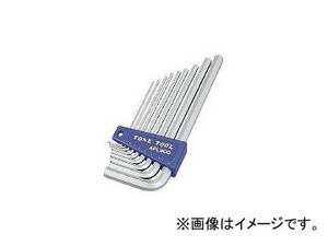 前田金属工業/TONE ロング六角棒L形レンチセット 9pcs APL900(3697525) JAN：4953488010947