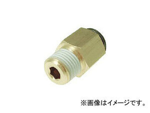 千代田通商/CHIYODA フジメイルコネクター(金属) 12mm・R1/4 1202M(1587650) JAN：4537327000384