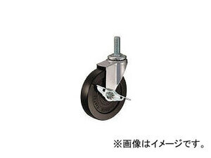 ハンマーキャスター/HAMMER-CASTER E型ねじ式 自在SP付 ゴム車 125mm M16×P2.0 415EAR125BAR01(1254243) JAN：4956237002958