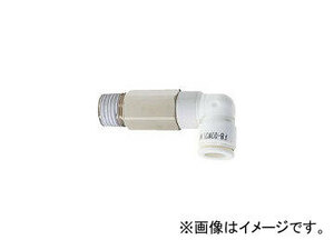 千代田通商/CHIYODA ファイブロングメイルエルボ W(白)12mm・R3/8 F1203M2LW(3136329) JAN：4537327035423