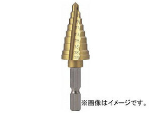 トラスコ中山/TRUSCO 六角軸電気設備用ステップドリル 2枚刃チタンコーティング 19mm NMS19EGH(3017061) JAN：4989999557466