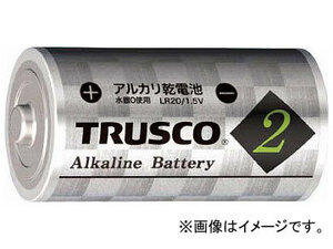 トラスコ中山/TRUSCO アルカリ乾電池 単2 2個入 TLR14GP2S(4234081) JAN：4989999215564