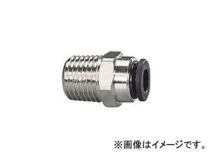 千代田通商/CHIYODA ファイブSUSメイルコネクタ 8mm・R1/4 FS802M(2229315) JAN：4537327044999