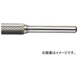 トラスコ中山/TRUSCO 超硬バー 先丸円筒型 φ12.7×刃長25×軸6 シングルカット TB2C127S(3840361) JAN：4989999042382