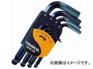 トラスコ中山/TRUSCO ボールポイント六角棒レンチセット ショートタイプ 9本組 TBRS9S(3895998) JAN：4989999047240