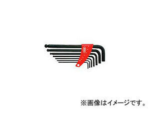 京都機械工具/KTC ボールポイントL形ロング六角棒レンチセット［7本組］ HL257(3734544) JAN：4989433800592